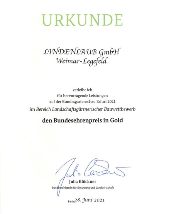 2021 – Preise BUGA Erfurt